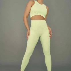 Creatures Of XIX Stretch It Out Ribbed Crop - Appletini All Pole Wear