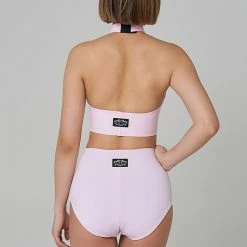 Shark Polewear High Waist Shorts - Baby Pink All Pole Wear