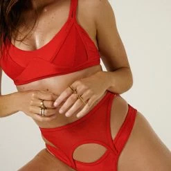 All Pole Wear Creatures Of XIX Classique Waspie Bottoms - Red