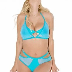 Creatures Of XIX Classique High Waisted Bottoms - Electric Blue All Pole Wear