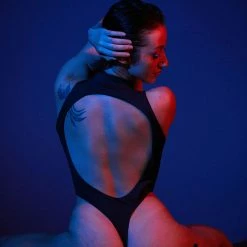 Rolling Electric Bodysuit - Black/Neon Pink All Pole Wear