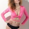 RAD Ballet Cardigan - Velvet Neon Pink All Pole Wear