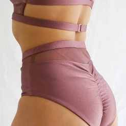 Tatiana Activewear Lucia Shorts - Mauve All Pole Wear