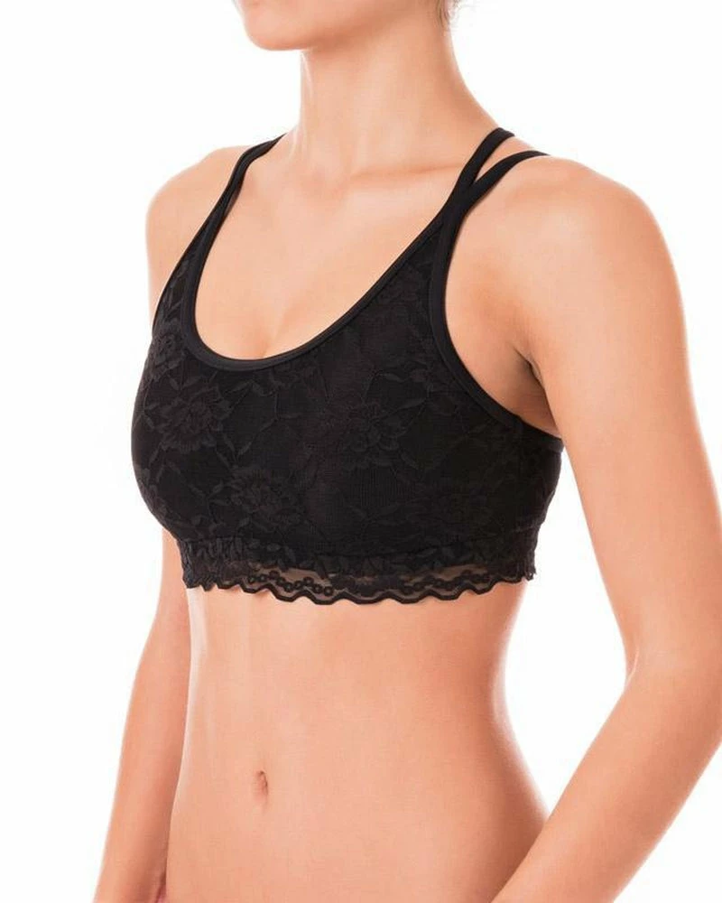 All Pole Wear Dragonfly Nicole Top - Lace Black