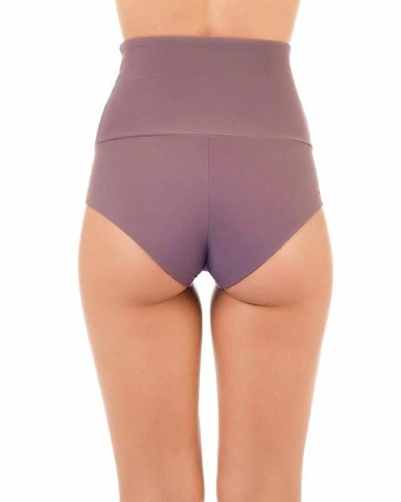 Dragonfly Betty High-Waisted Shorts - Lilac