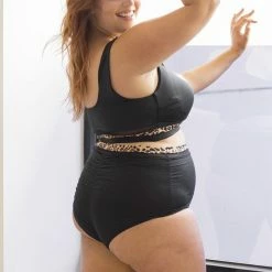 Lunalae Dahlia Eco Bottoms - Black/Leopard All Pole Wear