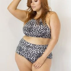 Tops Lunalae Mali Top - Grey Leopard