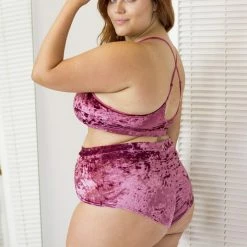 Lunalae Delphine Top - Rose Velvet Tops