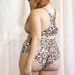 Lunalae High Waist Shorts - Mali Tan Leopard