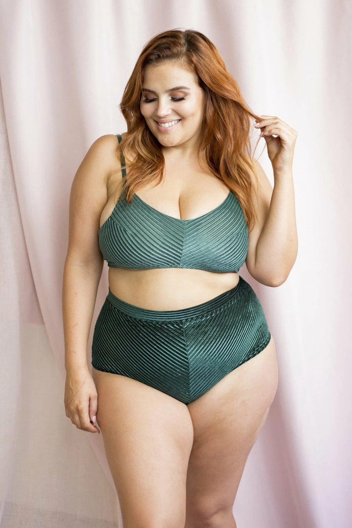 Lunalae Lana Top - Emerald Velvet All Pole Wear