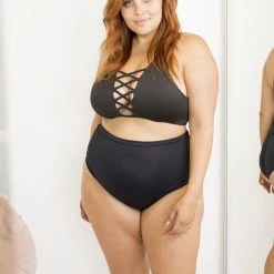 Lunalae High Leg Bottoms - Black All Pole Wear