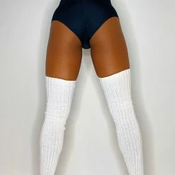 Pole Junkie Thigh High Legwarmers - White