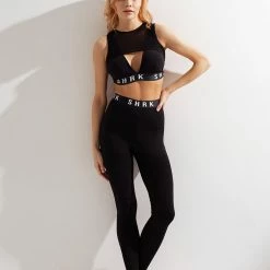 All Pole Wear Shark Polewear America Top - Black