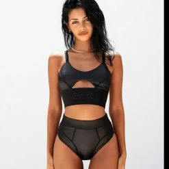 Creatures Of XIX Riding Solo Sports Bra - Black All Pole Wear