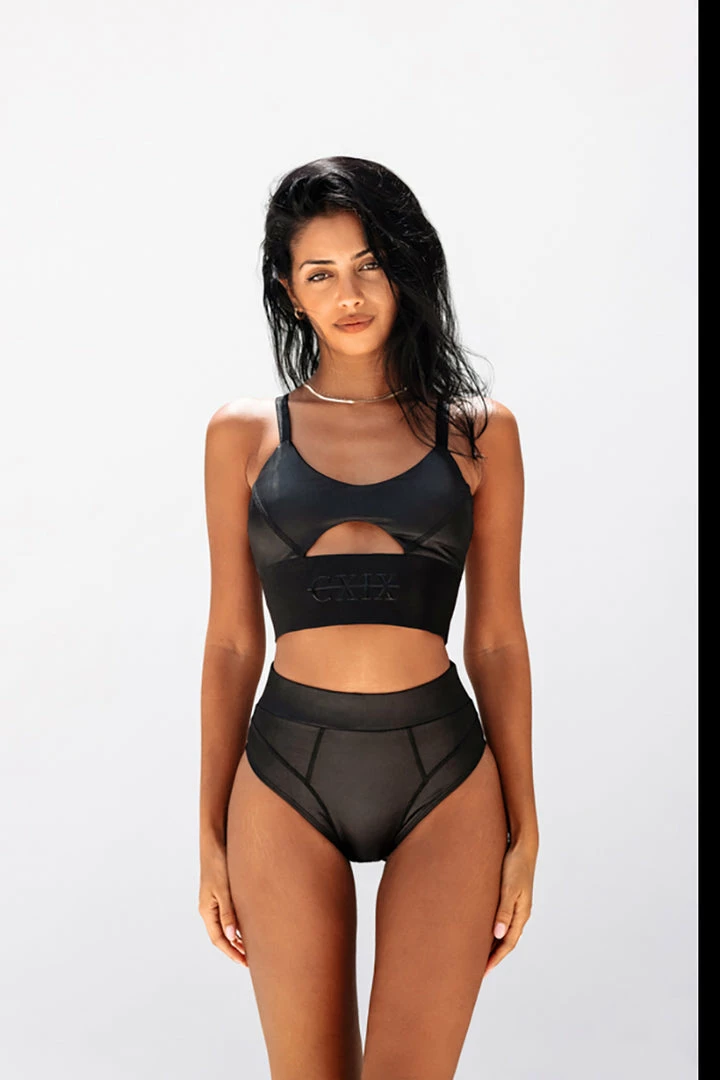 Creatures Of XIX Riding Solo Sports Bra - Black All Pole Wear