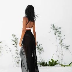 Most Loved Creatures Of XIX Snatched Mesh Make Moves Pants - Black