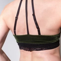 Sorte Velvet Adore Top - Seaweed All Pole Wear