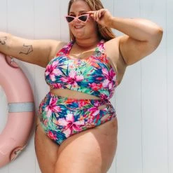 AMBR Designs Eco Crop Top - Aloha