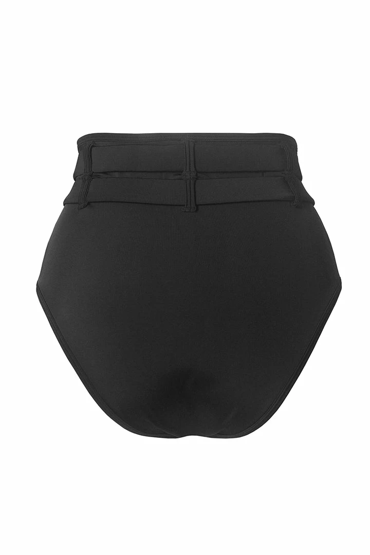 Hamade Activewear High Waisted Buckle Bottoms - Black