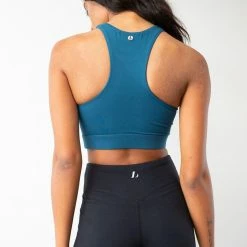 Lunalae Aliza High Neck Top - Recycled Teal