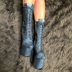 Hella Heels Anaconda Boots - 8inch Shoes