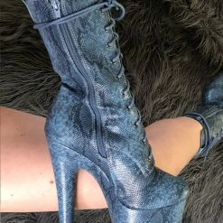 Hella Heels Anaconda Boots - 8inch Shoes