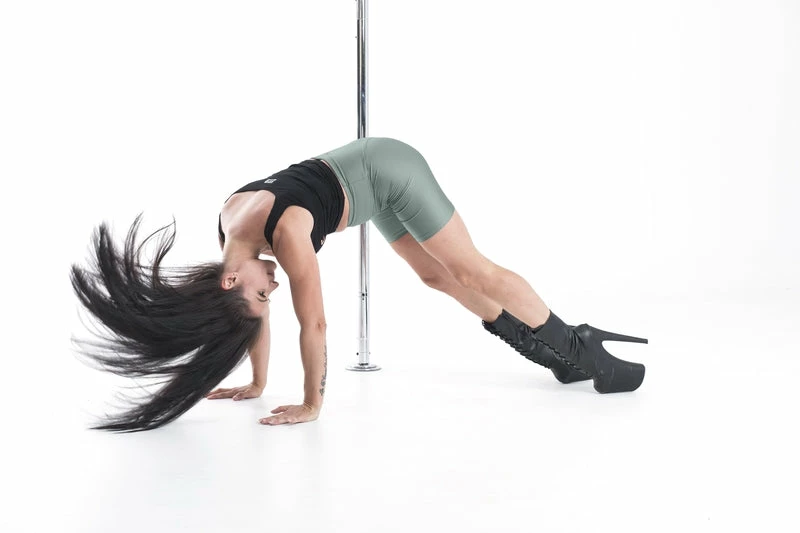 Paradise Chick Biker Shorts - Army Green