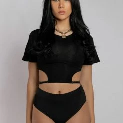 Plus Size Pole Wear Creatures Of XIX Baddies T-Shirt - Black