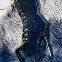 Hella Heels The Glitterati 7inch Boots - Sin City Back In Stock