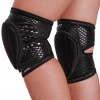 Queen Accessories Plus Size Pole Wear Queen Grippy Kneepads - Black Sparkle