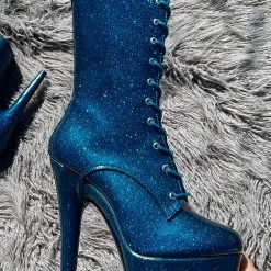 Hella Heels The Glitterati 7inch Boots - Skinny Dippin' Shoes