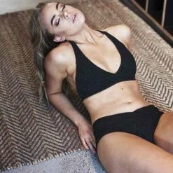 Lunalae Luminous Top - Black Sparkle