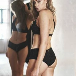 Lunalae Luminous Low Waist Shorts - Black Sparkle