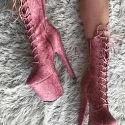 Hella Heels Candy Cobra Boots - 8inch