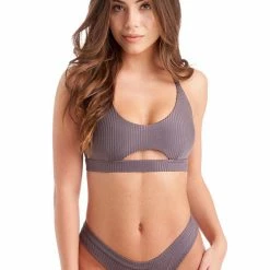 Bandurska Cara Bottoms - Ribbed Grey All Pole Wear
