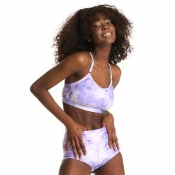 New In Bandurska Chantal Top - Lavender Tie Die