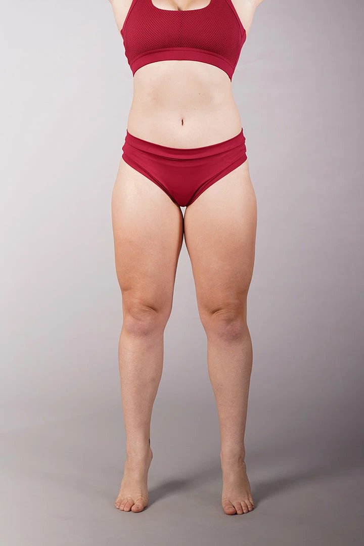 Off The Pole Classic Scrunch Shorts - Wine All Pole Wear
