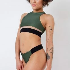 Rolling Hunter Reversible Top - Dark Green/Black