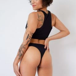 Rolling Hunter Reversible Cheeky Shorts - Dark Green/Black