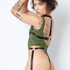 Rolling Jane Bodysuit - Military Green