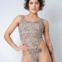 Rolling Juma Bodysuit - Beige Leopard