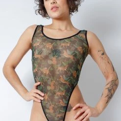 Rolling Sleva Bodysuit - Mesh Rainforest
