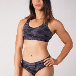 All Pole Wear Off The Pole Criss Cross Sports Bra - Black Camouflage