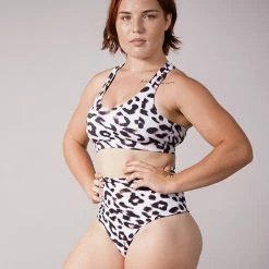 Off The Pole Criss Cross Sports Bra - Leopard