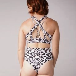 Off The Pole Criss Cross Sports Bra - Leopard