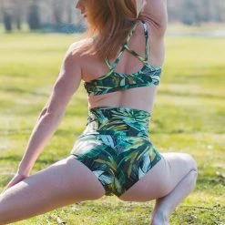 Dragonfly Nicole Top - Fresh Leaf Print