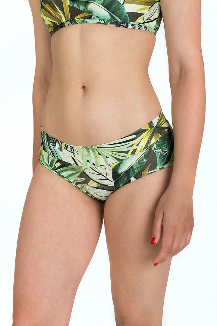 Dragonfly Hot Pants - Fresh Leaf Print New In