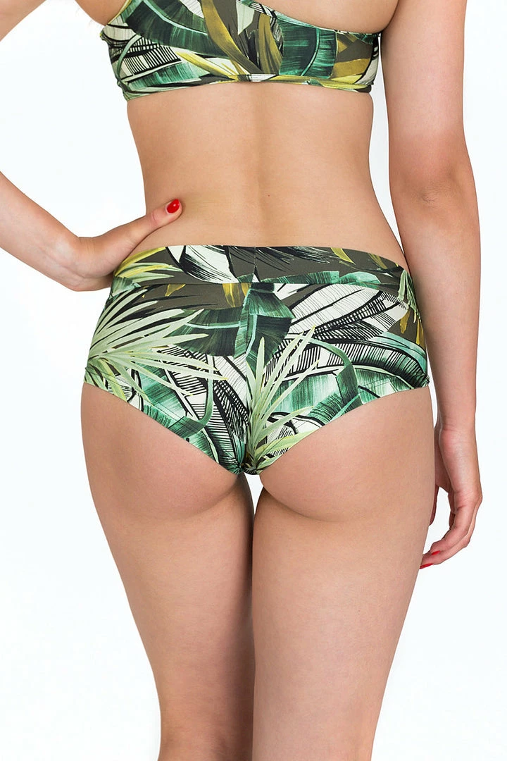 Dragonfly Hot Pants - Fresh Leaf Print New In