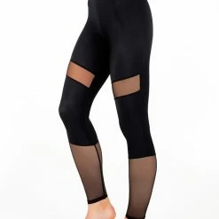 Dragonfly Barbara Leggings - Black Mesh All Pole Wear