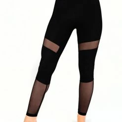 Dragonfly Barbara Leggings - Black Mesh All Pole Wear